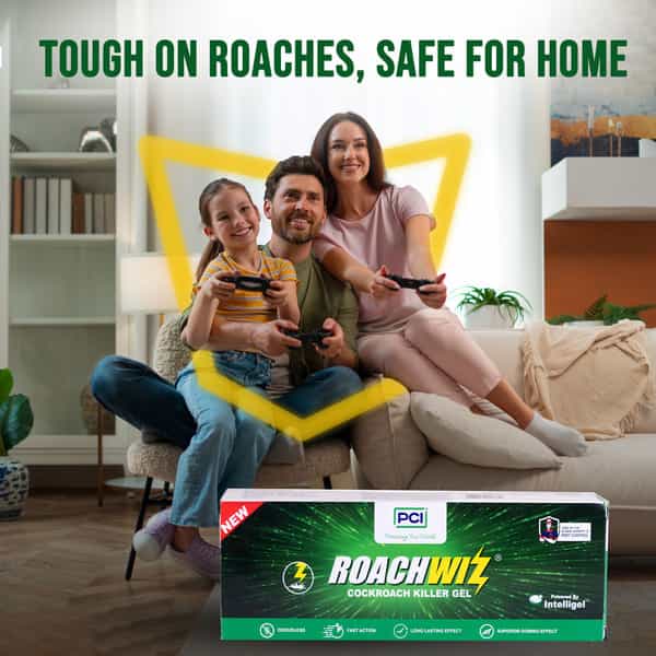 Pci Roachwiz Cockroach Killer Gel | For Home & Kitchen | Targets Roaches | Child-Safe - 35G