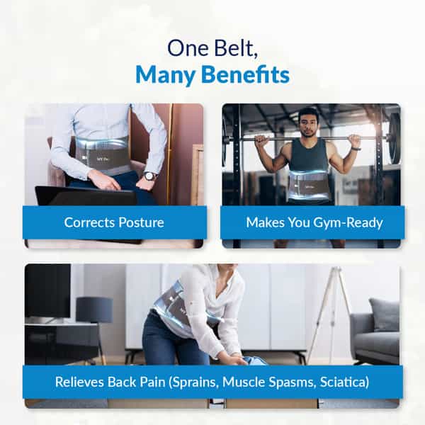 My Dr.lumbar Sacral Belt | Back Support For Pain | Sciatica | Muscle Spasms & Disc Relief (M) Size
