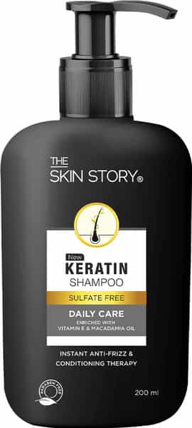 The Skin Story New Sulfate Free Keratin Shampoo Daily Care - 200 Ml