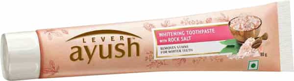 Lever Ayush Whitening Rock Salt Toothpaste 80 Gm
