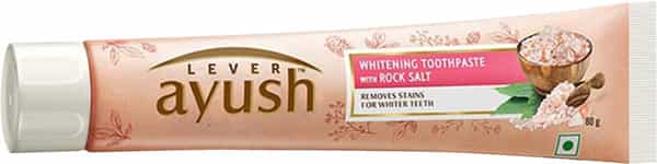 Lever Ayush Whitening Rock Salt Toothpaste 80 Gm