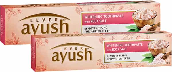 Lever Ayush Whitening Rock Salt Toothpaste 80 Gm