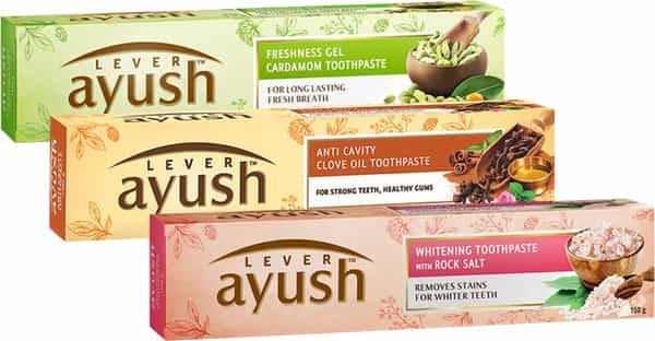 Lever Ayush Whitening Rock Salt Toothpaste 80 Gm