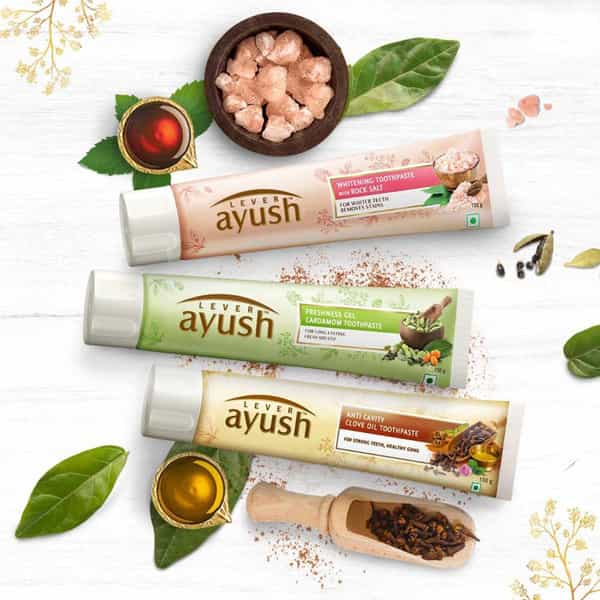 Lever Ayush Whitening Rock Salt Toothpaste 80 Gm