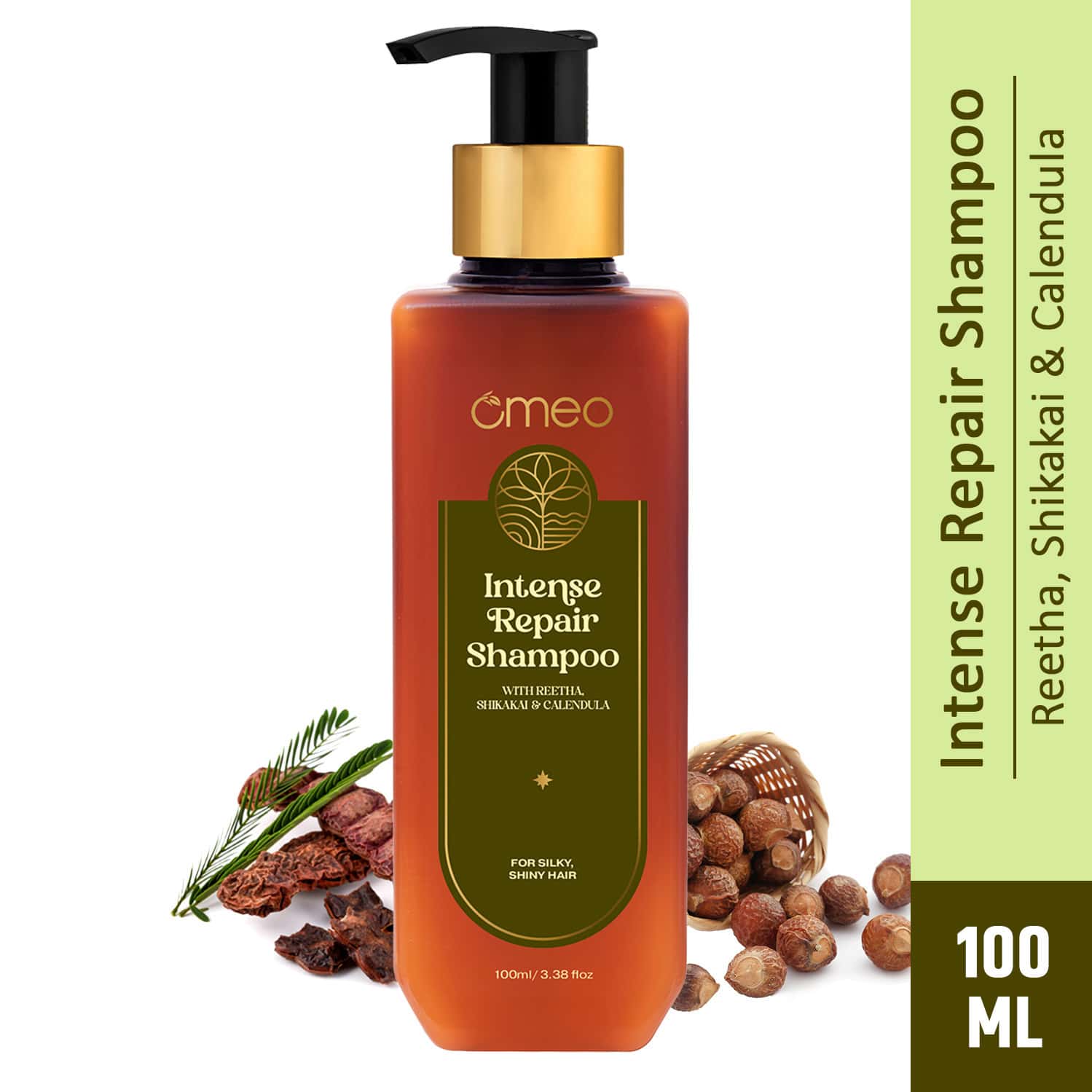 Omeo Intense Repair Shampoo With Reetha | Shikakai | Calendula And Thuja - 100ml