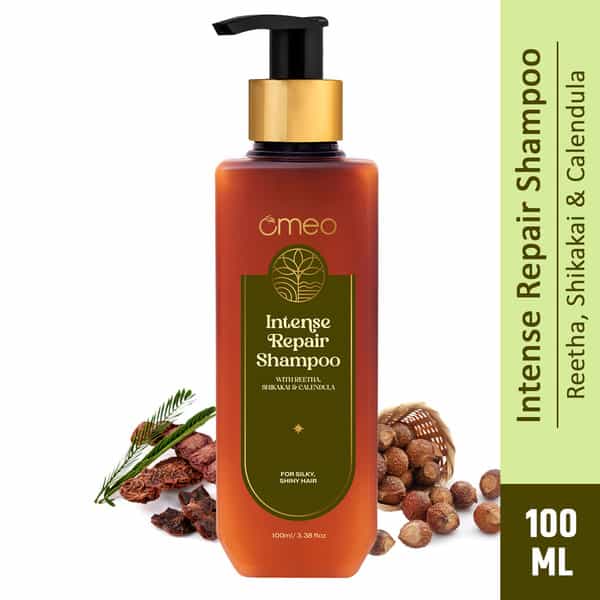 Omeo Intense Repair Shampoo With Reetha | Shikakai | Calendula And Thuja - 100Ml