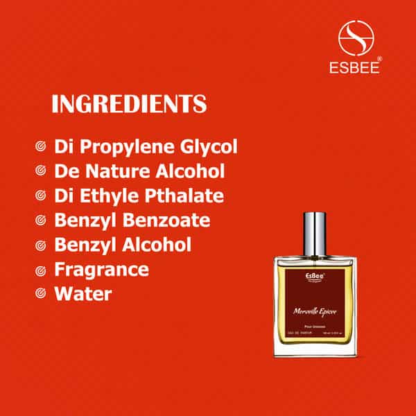 Esbee Merveille Epicee Unisex Perfume | Long Lasting Eau De Perfume 100Ml I Pack Of 1