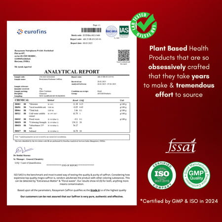 Rasayanam Kashmiri Kesar|Grade - A|Perfect For Pregnancy | Pooja & Cooking|1g | Pack Of 1