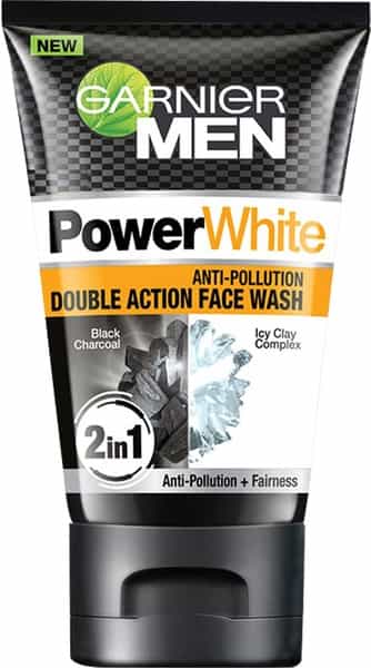 Garnier Men Turbo Bright Anti-Pollution Double Action Face Wash Tube Of 100 G