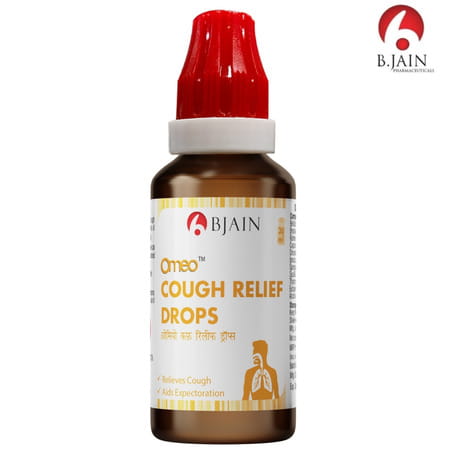 Bjain Omeo Cough Relief Drops For Tickling . Short & Dry Cough - 30ml