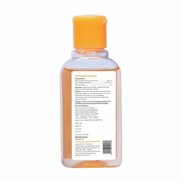 Maxisoft Hand Sanitizer Gel | Orange | 60 Ml | Pack Of 12