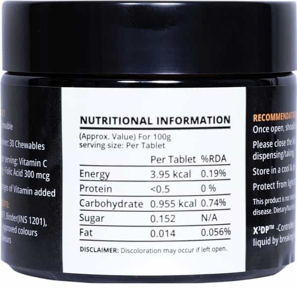 Literal Iron (Apple Cranberry Flavour) Haemoglobin Improvement-1 Bottle (30 Lozenges)
