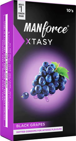 Manforce Xtasy Condoms(Black Grapes) 10s