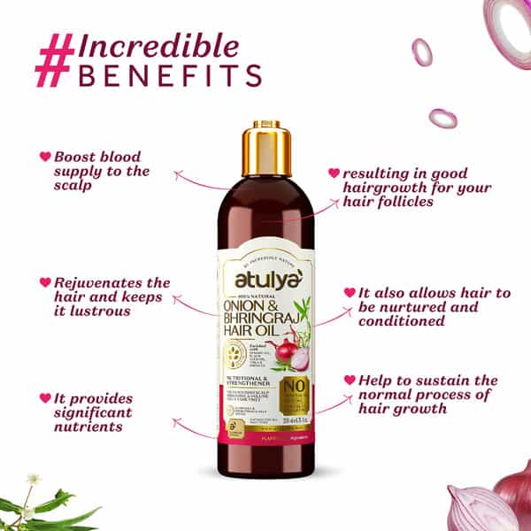 Atulya Onion Bhringraj Hair Oil 200 Ml