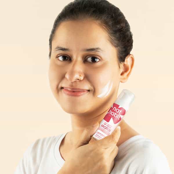 Nat Habit Tomato Patchouli Malai Face Moisturizer For Glowing Skin | Cold Cream For Winter - 30G