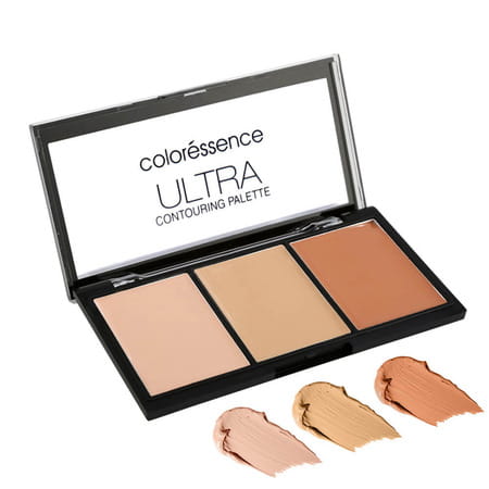 Coloressence Ultra Contour Palette Creme Satin Finish, Longlasting Highlighter & Bronzer, Ktp1 10gm