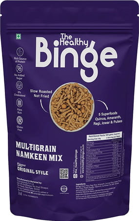 The Healthy Binge |Multigrain Namkeen Mix| 0% Cholesterol | Pack Of 2