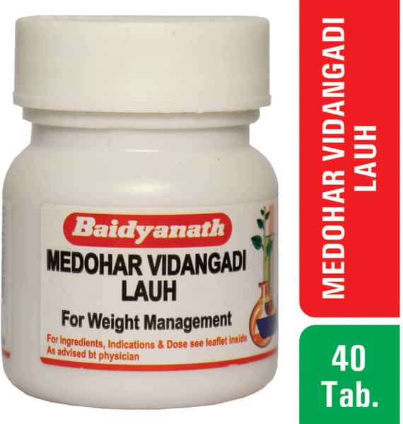 Baidyanath Asli Ayurved Medohar Vidangadi Loha 40 Tablets (Pack Of 3)