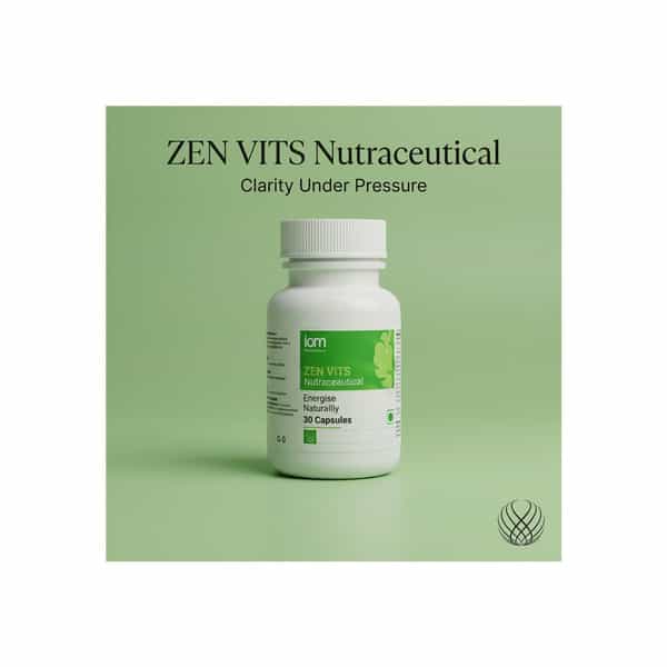 Iom Bioworks Zen Up Energy Support Supplement For Adults | Combo Pack Of 3