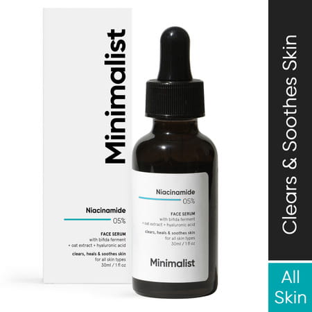 Minimalist Niacinamide 5% Serum For Even Skin Tone Hydration & Improving Skin Barrier With Ha(30ml)