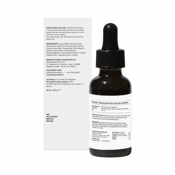 Minimalist Niacinamide 5% Serum For Even Skin Tone Hydration & Improving Skin Barrier With Ha 30 Ml