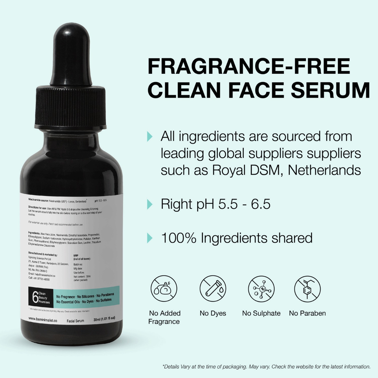 Buy MINIMALIST NIACINAMIDE 5 SERUM FOR EVEN SKIN TONE HYDRATION