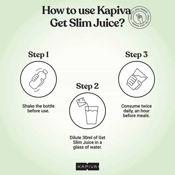 Kapiva Get Slim Juice + Himalayan Apple Cider Vinegar | Weight Management Combo | (1L+500G)