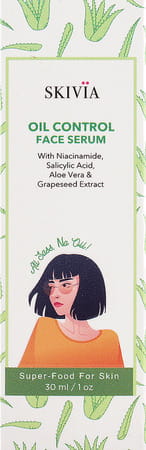 Skivia Oil Control Face Serum With Niacinamide & Grapeseed Extract - 30ml|Oil Control