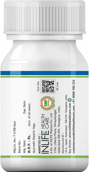 Inlife Shatavari Extract Asparagus Recemosus Women's Wellness Supplement 500 Mg - 60 Veg Capsules