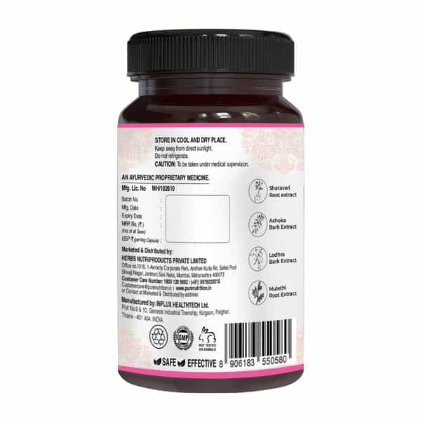 Pure Nutrition Women's Wellness Supplement | 60 Veg Capsule