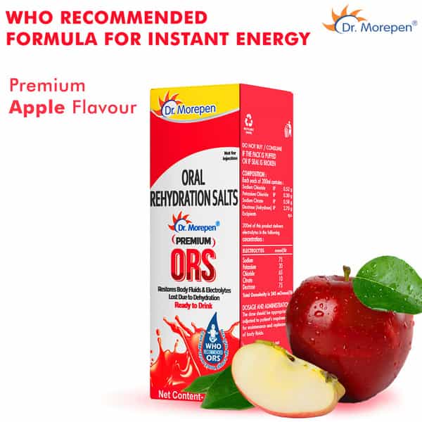 Dr. Morepen Premium Ors Ready To Drink | Apple | 200 Ml