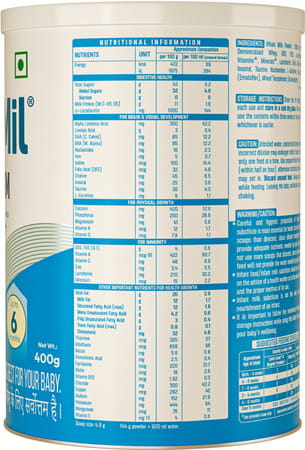 Braymil Premium 1 Infant Formula | Stage - 1 For 0 To 6 Months - 400 Gm | Tin