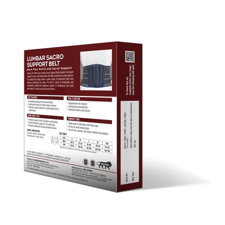 Liveasy Pro Ortho Care Lumbar Sacro Support Belt - M