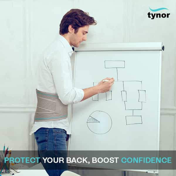 Tynor Contoured L.s. Support Grey Xxl 1 Unit