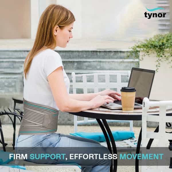 Tynor Contoured L.s. Support Grey Xxl 1 Unit