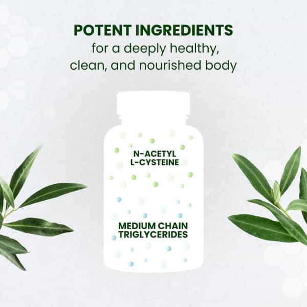 Himalayan Organics N Acetyl L Cysteine 500 Mg | Bottle | 60 Veg Capsules