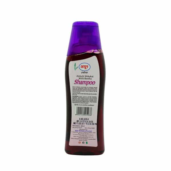 Ayur Herbals Amla & Shikakai Shampoo With Reetha I Stop Hair Fall I Long & Strong Hair,Pack 2- 200Ml