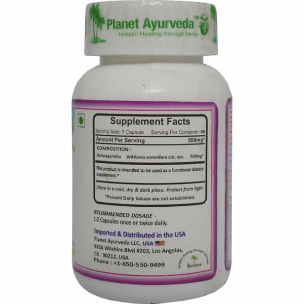 Planet Ayurveda Ashwagandha - 60 Capsules