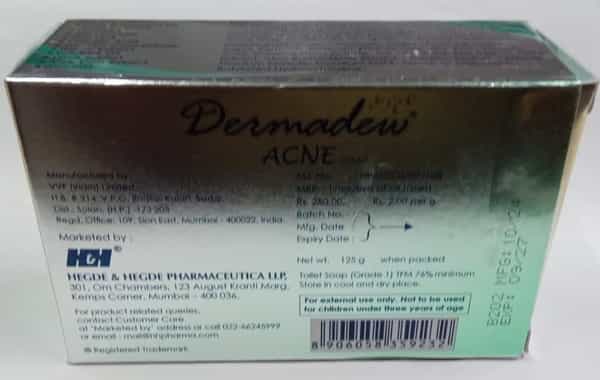 Dermadew Acne Soap 125Gm