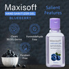 Maxisoft Hand Sanitizer | Blueberry | 60 Ml | Pack Of 12