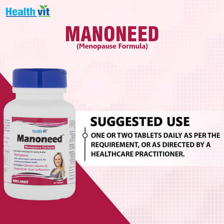 Healthvit Manoneed Menopause Formula For Women 60 Tablets