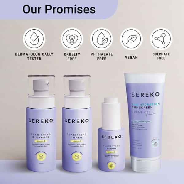 Am Routine Essentials Cleanser+Toner+Serum+Sunscreen