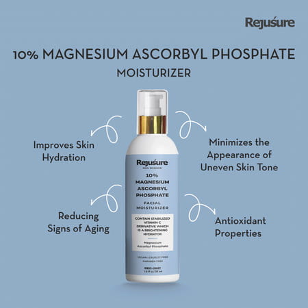 Rejusure 10% Magnesium Ascorbyl Phosphate Facial Moisturizer For Brightening & Hydrating - 50ml