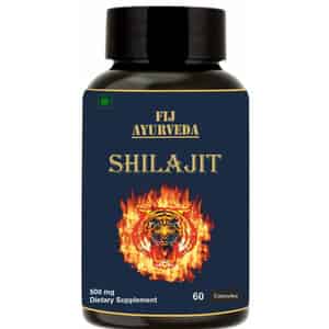 Fij Ayurveda Shilajit/shilajeet Capsule Supports Energy & Energy - 500mg 60 Capsules (pack Of 1)