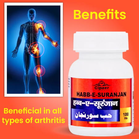 Cipzer Habb-E-Suranjan 100 Pills | Supports Joint Comfort| Mobility & Musculoskeletal Wellness