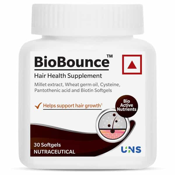 Biobounce Bottle Of 30- Hair Health Supplement With Bioactive Nutrients For Hair Growth