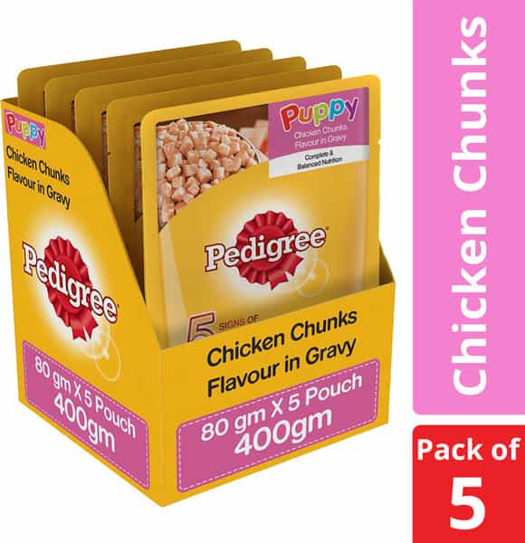Pedigree Puppy Gravy Pack Of 5 350 Gm Pouch