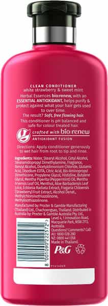 Herbal Essences Bio Renew Clean White Strawberry And Sweer Mint Conditioner - 400Ml