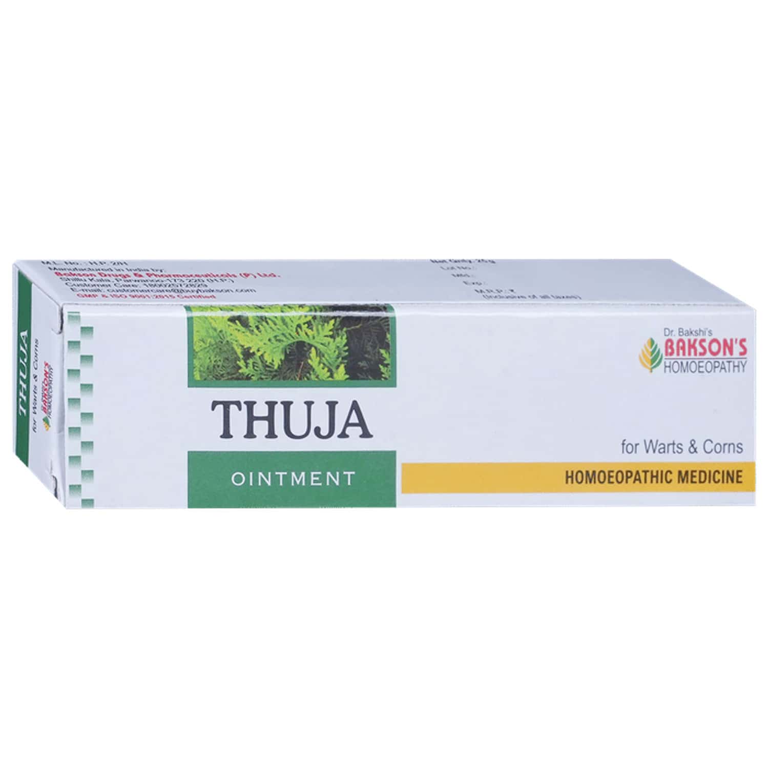 Baksons Homoeopathy Thuja Ointment 25 Gm