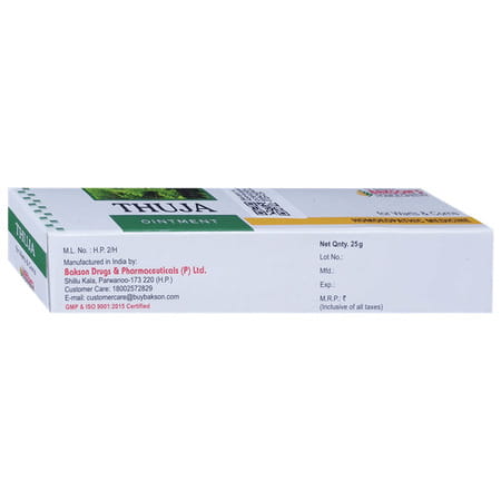 Baksons Homoeopathy Thuja Ointment 25 Gm